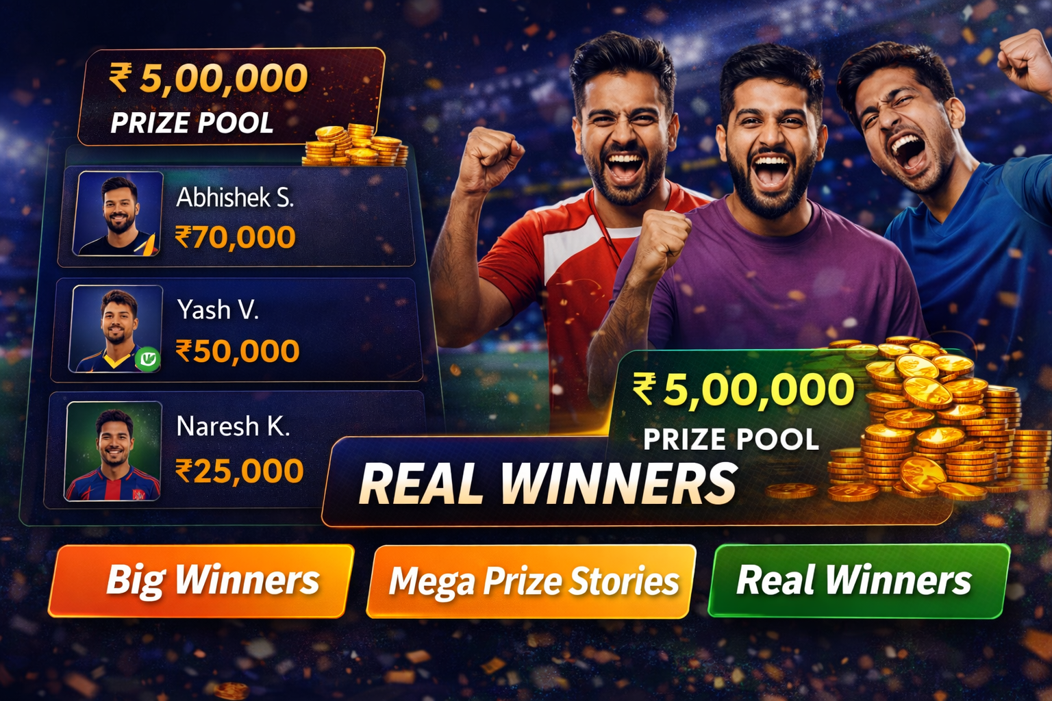 Come App DL fantasy cricket result notes